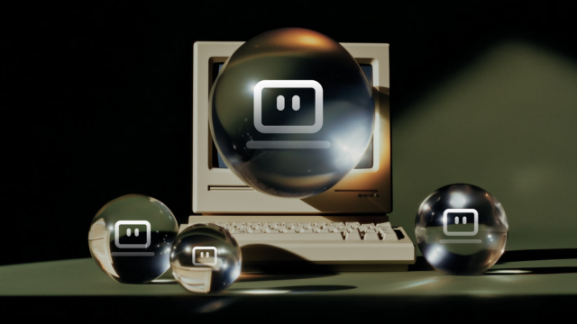 Perplexity AI助手在个人电脑桌面环境中的概念图